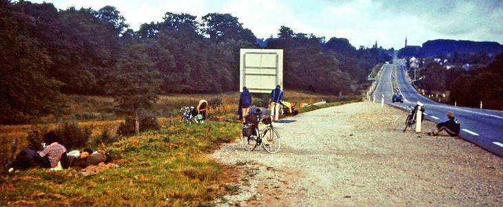 Bicycle tour through the Normandy - shortly before Cherbourg we stayed in the ditch. Canoe trip in Sweden