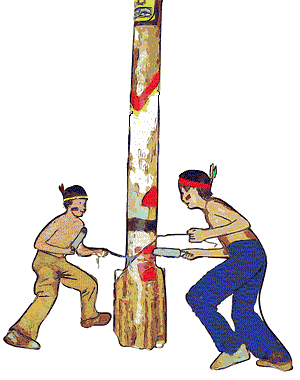 Duel at the totem pole