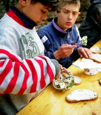 Dinner in the camp