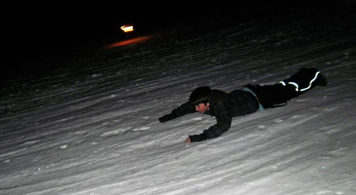 Riding the sledge by night