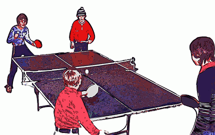 Classic double table tennis