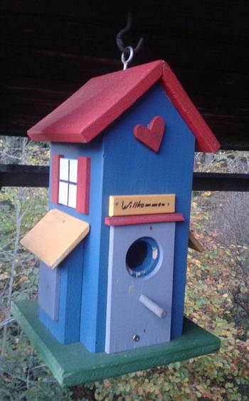 A small birdhouse