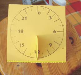 Paper Sun dial