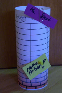 Timetable pillar/tower