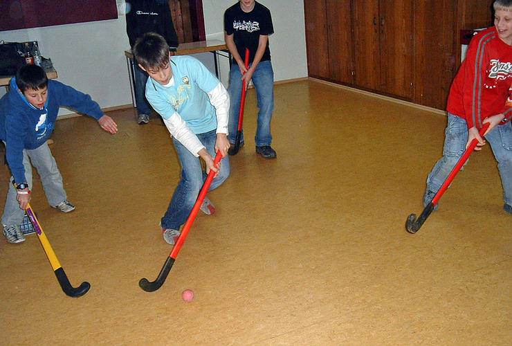 Playing Indoor Hockey