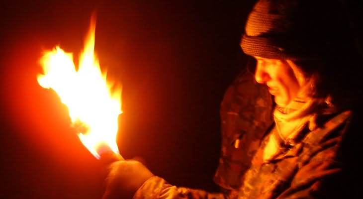 Torchlight walks with homemade torches