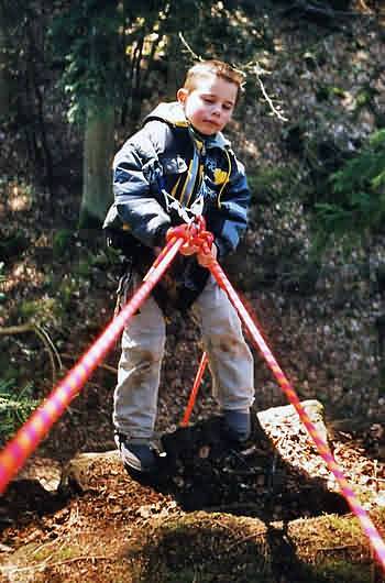 Abseiling with kids (8 years old)