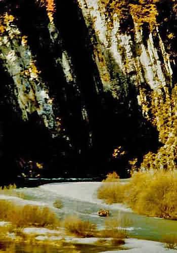 Rafting on der Verdon in south of France