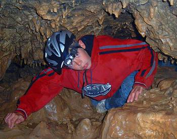 caving