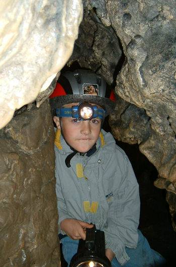 caving